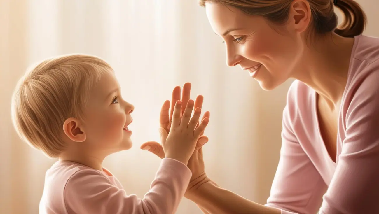 Genitore che aiuta figlio ad esprimersi